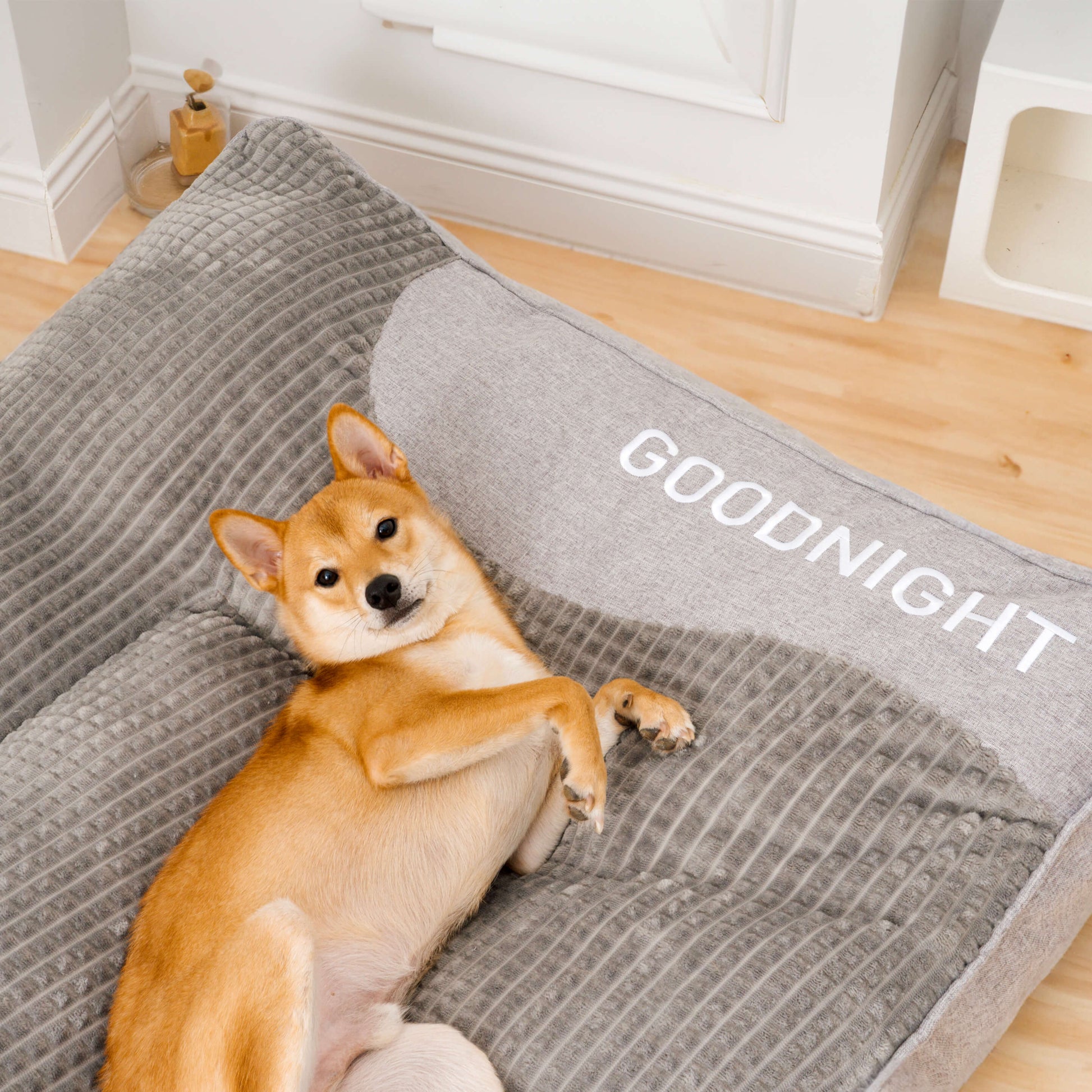 Ultimate Large Scratch-Resistant Dog Cushion Bed with Thick Spine Protection